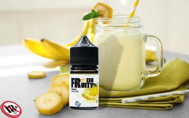 tinh dầu Salt Frozen Fruity – Iced Milk Banana 30ML